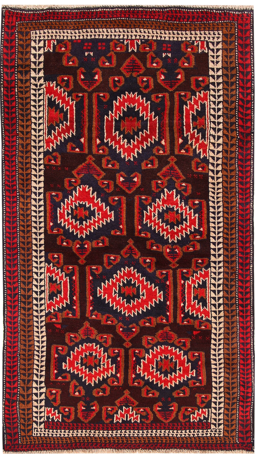 Navy Baluchi 3' 3 x 5' 11 - No. 62797 - ALRUG Rug Store