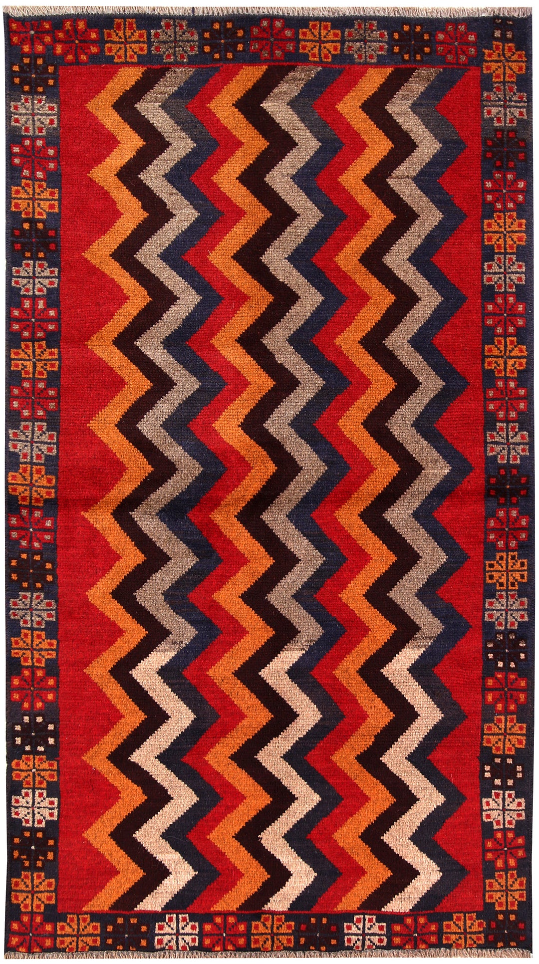 Multi Colored Baluchi 3' 3 x 5' 11 - No. 62798 - ALRUG Rug Store