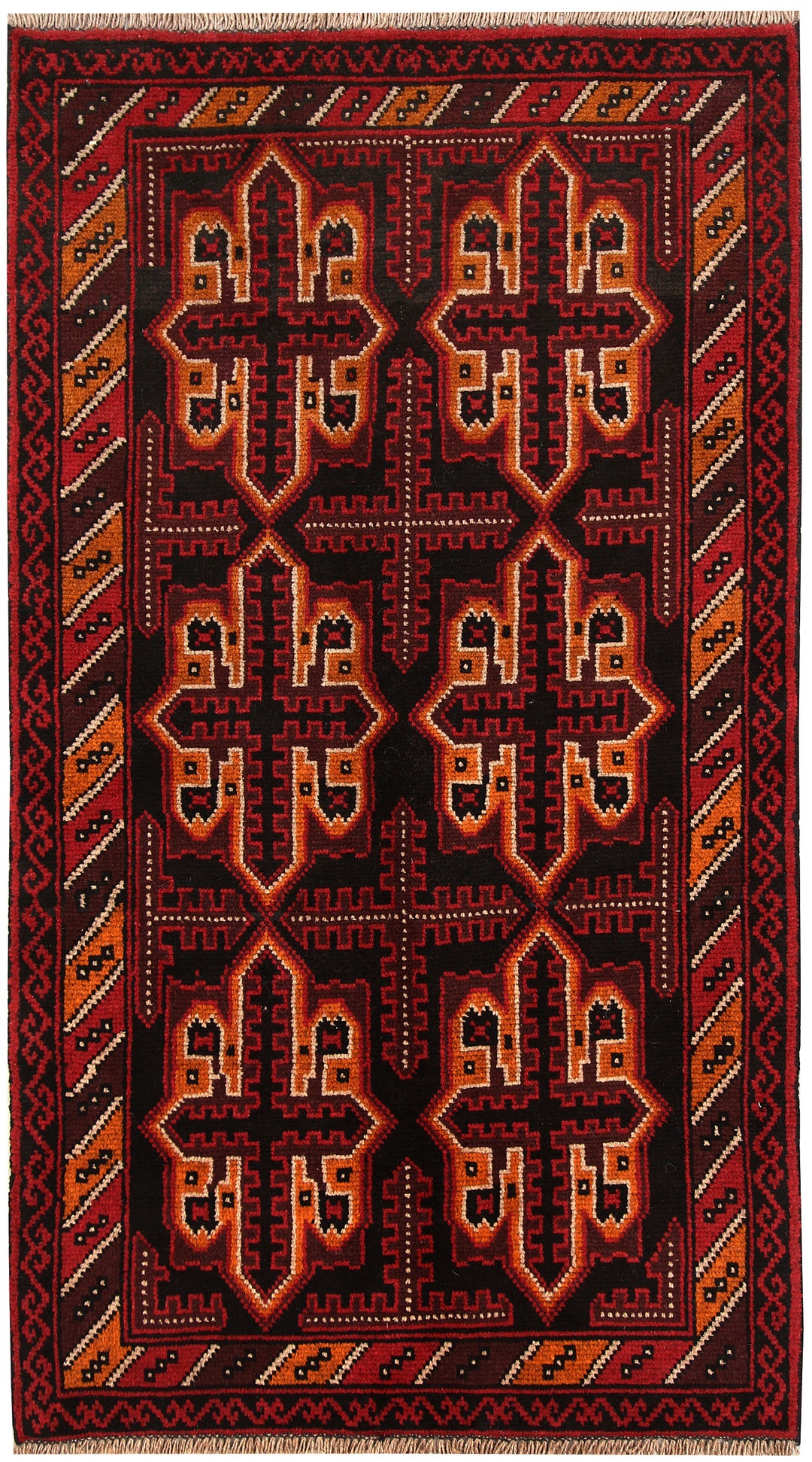 Black Baluchi 3' 5 x 6' - No. 62800 - ALRUG Rug Store