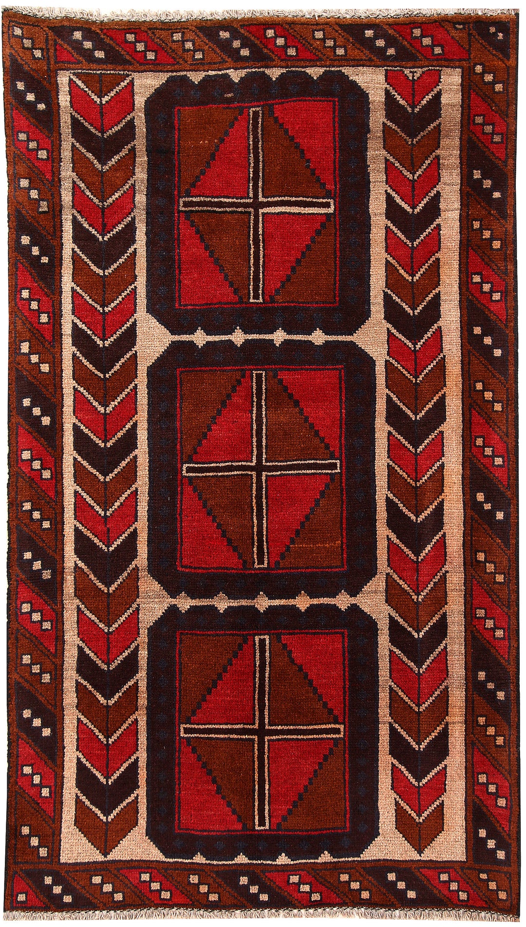 Burlywood Baluchi 3' 5 x 5' 10 - No. 62802 - ALRUG Rug Store