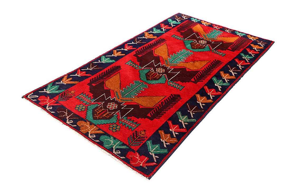 Firebrick Baluchi 3' 6 x 6' 3 - No. 62804