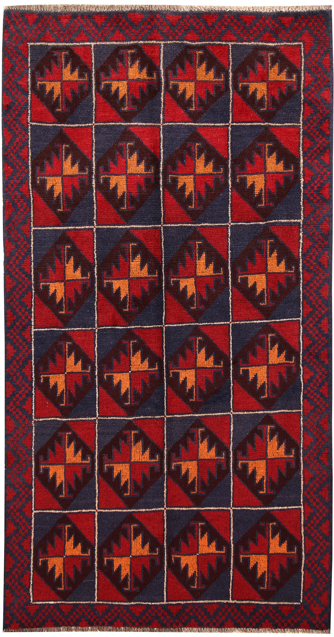 Dark Blue Baluchi 3' 6 x 6' 2 - No. 62806 - ALRUG Rug Store