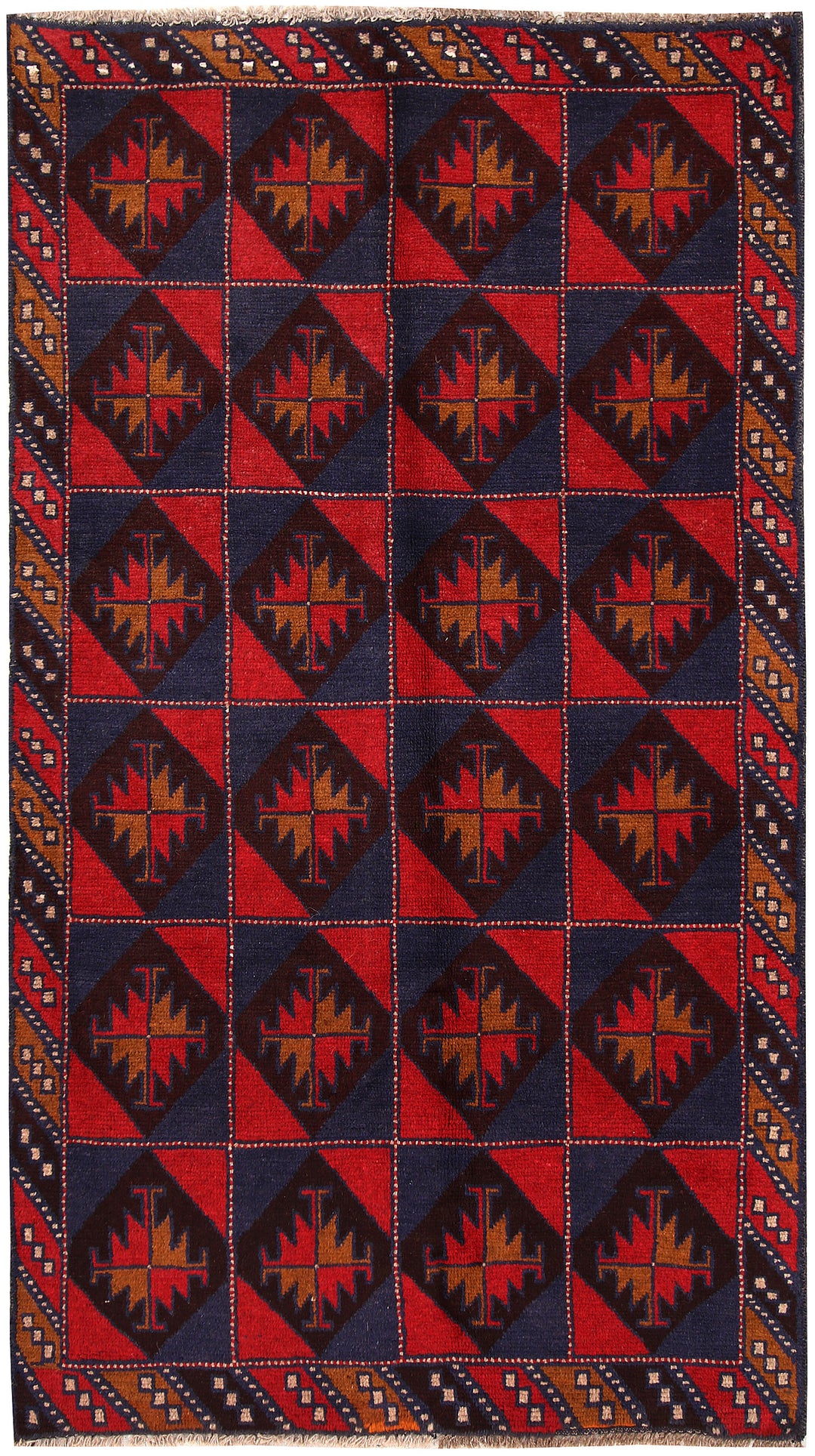 Dark Blue Baluchi 3' 7 x 6' 2 - No. 62809 - ALRUG Rug Store