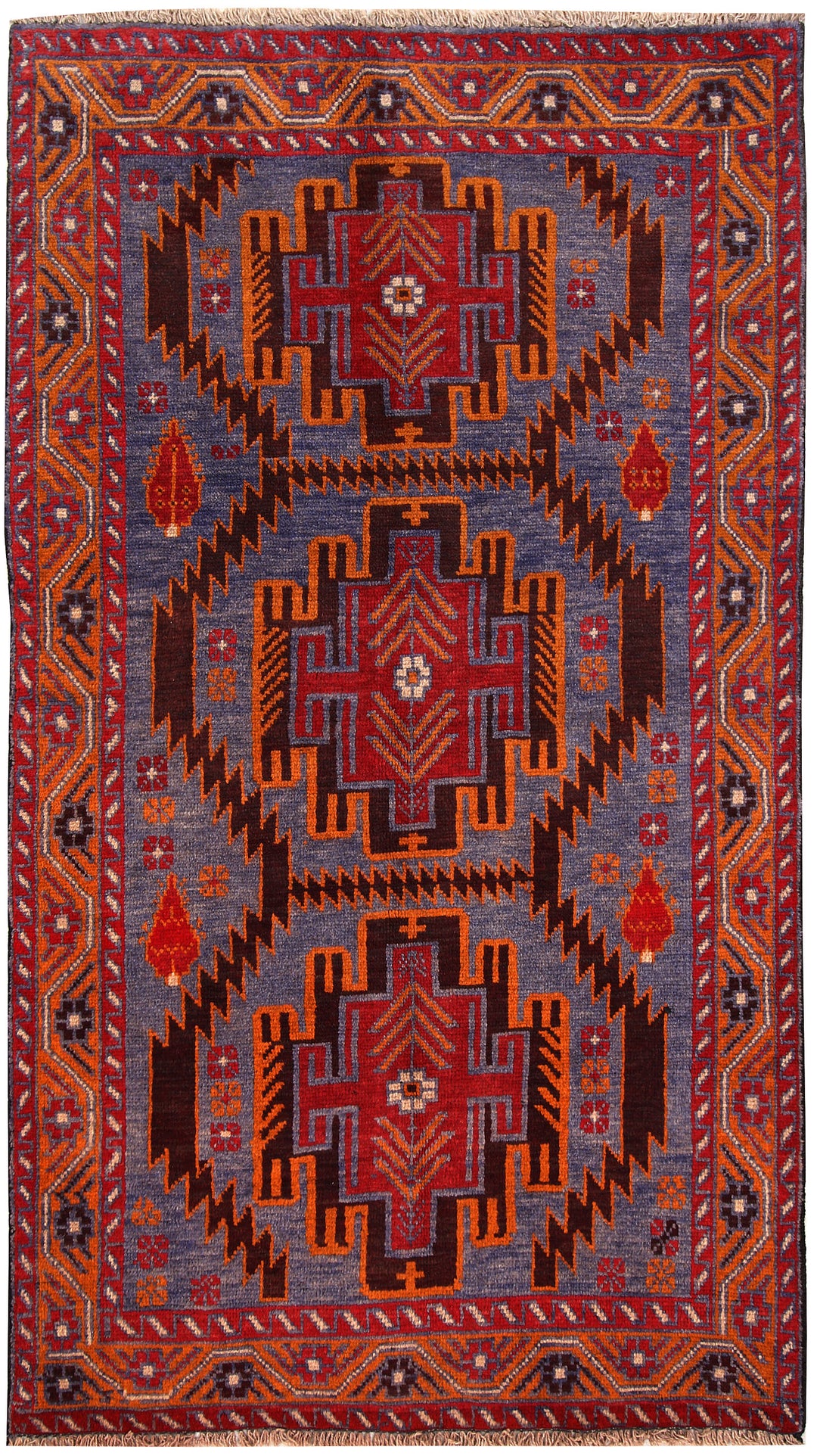 Light Slate Grey Baluchi 3' 8 x 6' 3 - No. 62811 - ALRUG Rug Store