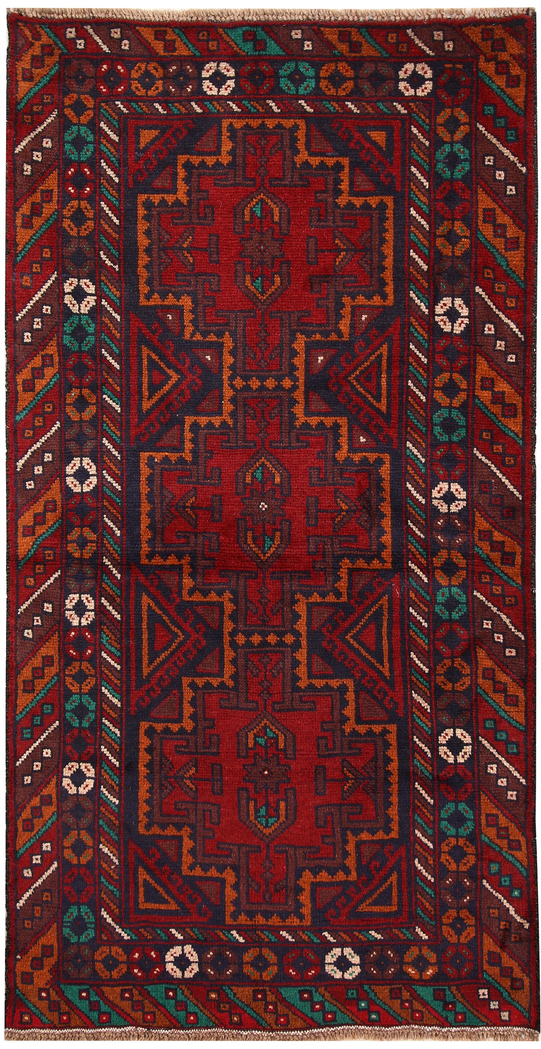 Dark Blue Baluchi 3' 4 x 6' 6 - No. 62816 - ALRUG Rug Store