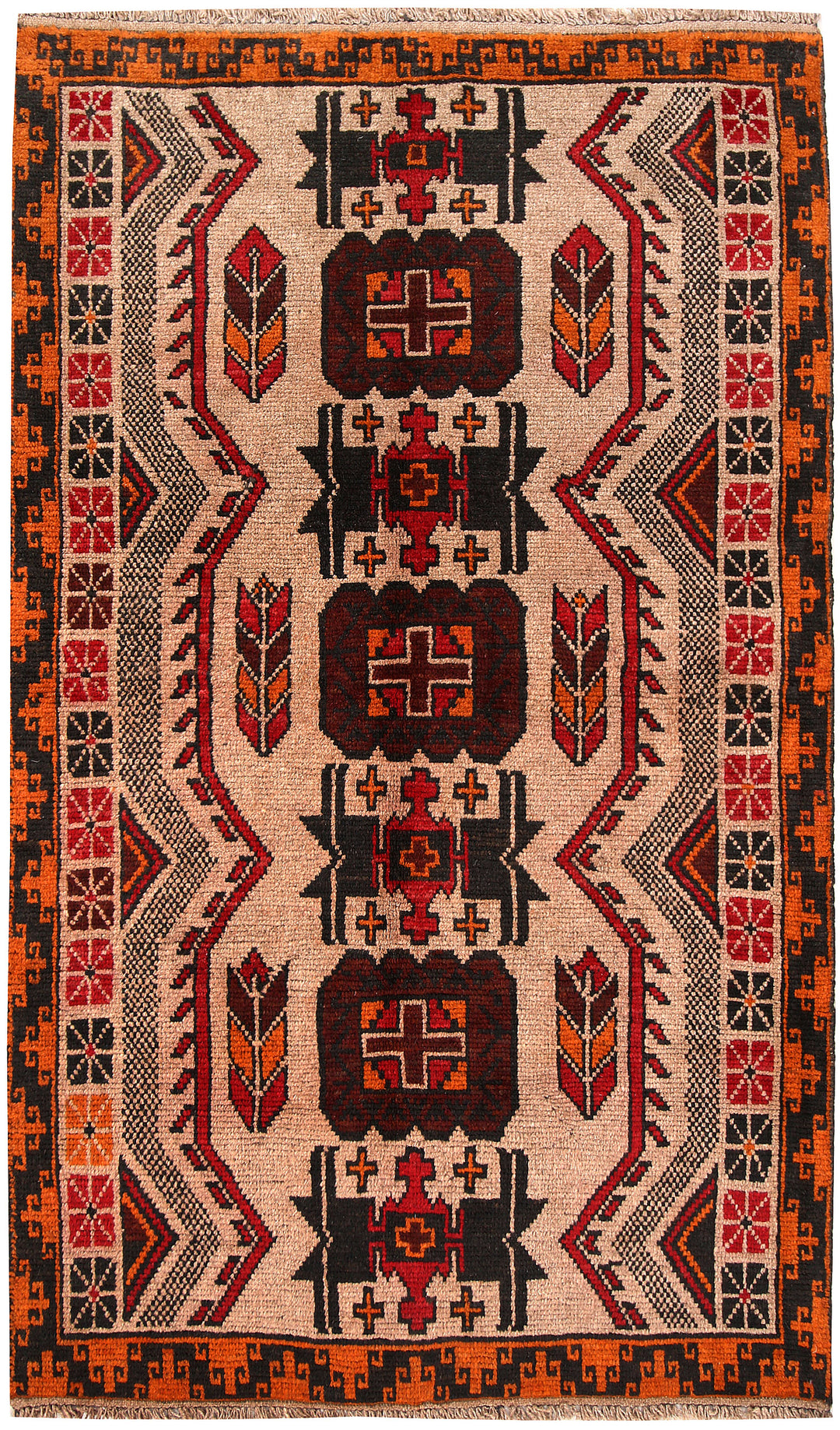 Sandy Brown Baluchi 3' 8 x 6' 4 - No. 62833 - ALRUG Rug Store