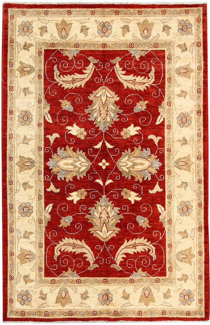 Dark Red Oushak 3' 11 x 6' - No. 62837