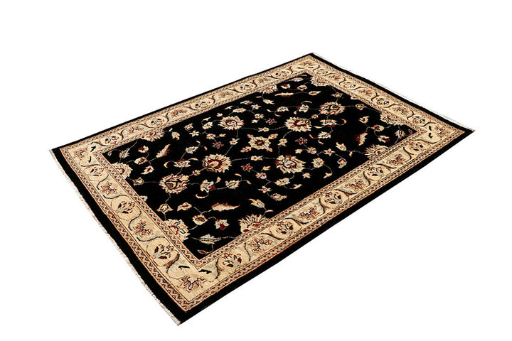 Black Oushak 4' 1 x 5' 10 - No. 62839