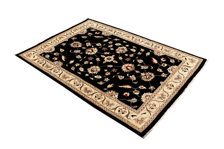 Black Oushak 4' 1 x 5' 10 - No. 62839