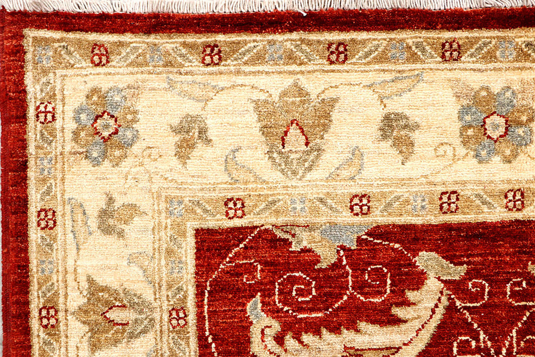 Dark Red Oushak 4' x 5' 10 - No. 62845