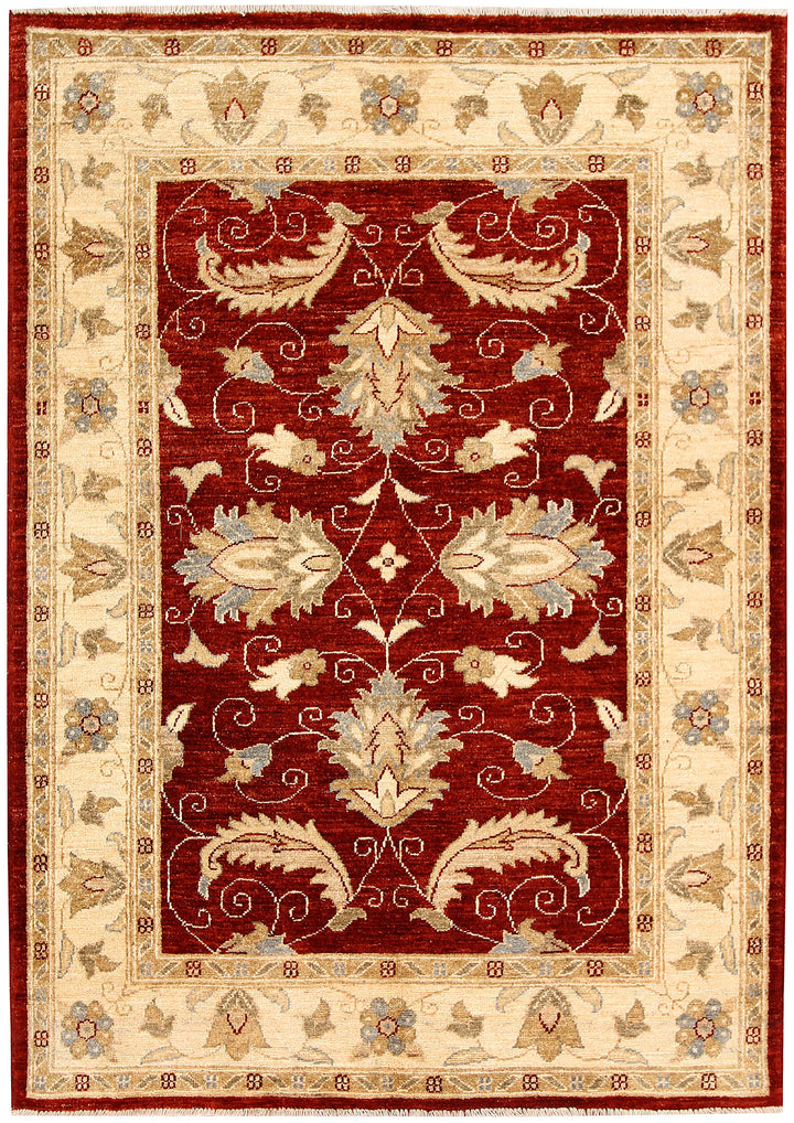 Dark Red Oushak 4' x 5' 10 - No. 62845