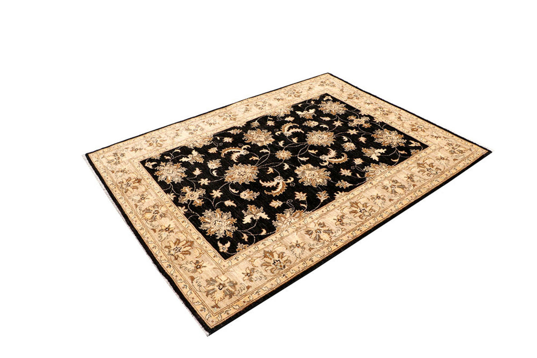 Black Oushak 4' 11 x 6' 6 - No. 62847