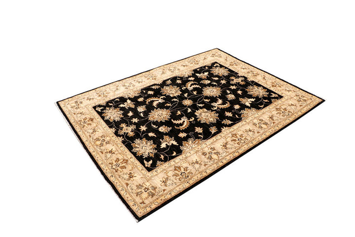 Black Oushak 4' 11 x 6' 6 - No. 62847