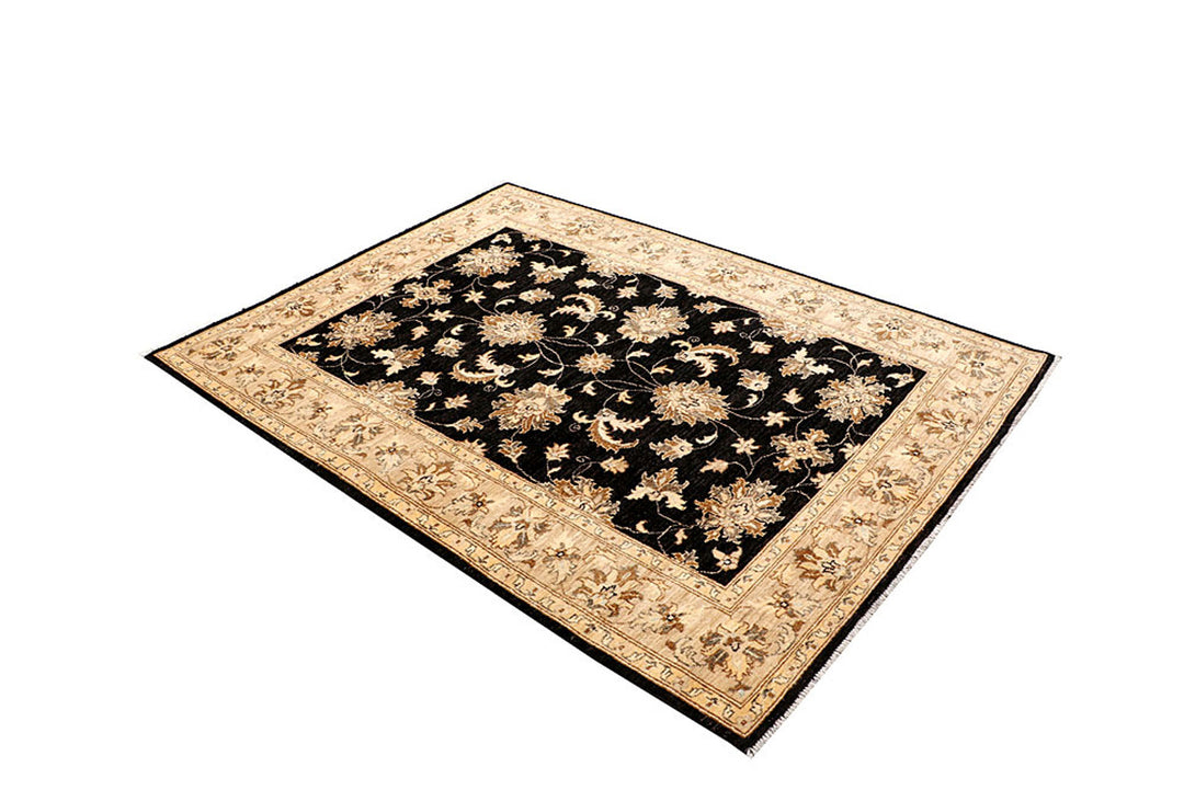 Black Oushak 4' 11 x 6' 6 - No. 62847