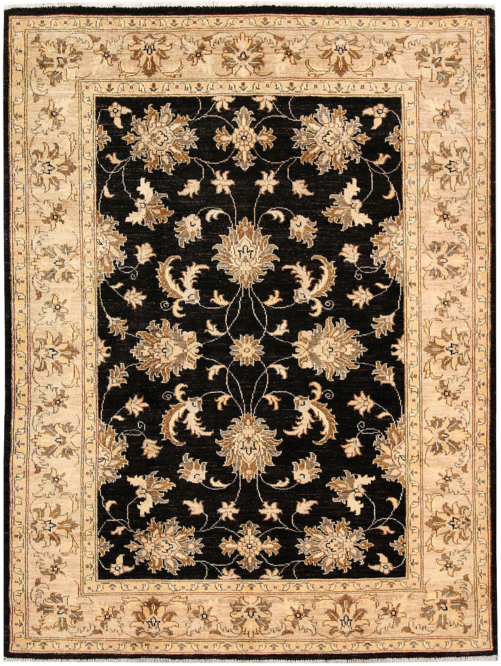 Black Oushak 4' 11 x 6' 6 - No. 62847