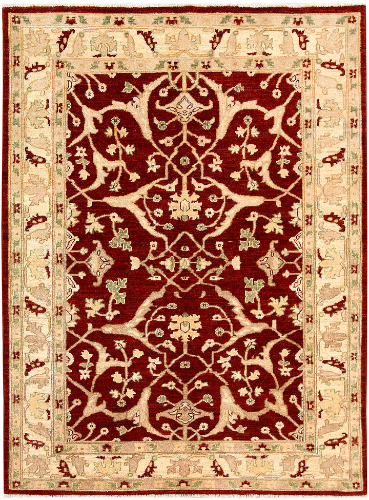 Dark Red Oushak 4' 9 x 6' 5 - No. 62848