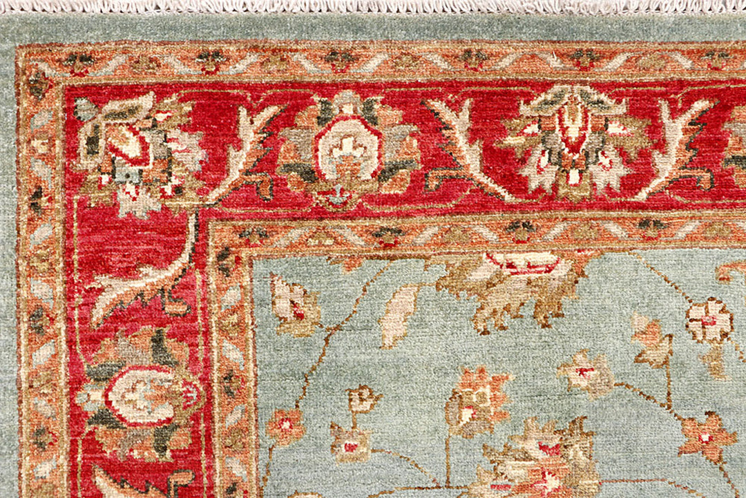 Dark Slate Grey Oushak 5' 1 x 6' 5 - No. 62849