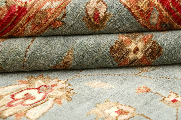 Dark Slate Grey Oushak 5' 1 x 6' 5 - No. 62849