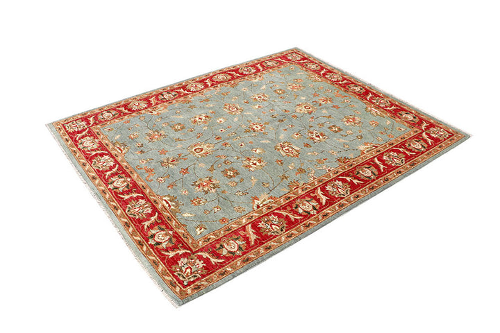 Dark Slate Grey Oushak 5' 1 x 6' 5 - No. 62849