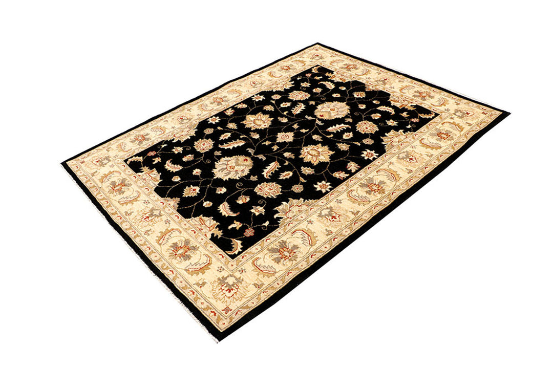 Black Oushak 5' x 6' 6 - No. 62850