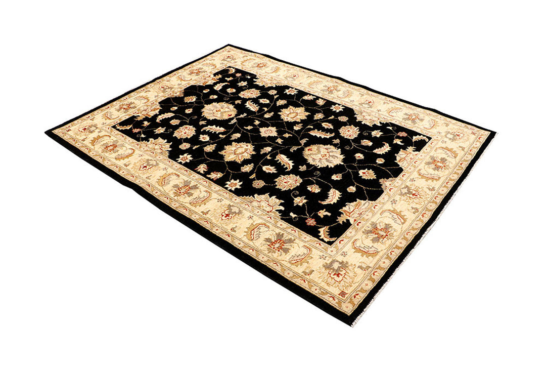 Black Oushak 5' x 6' 6 - No. 62850