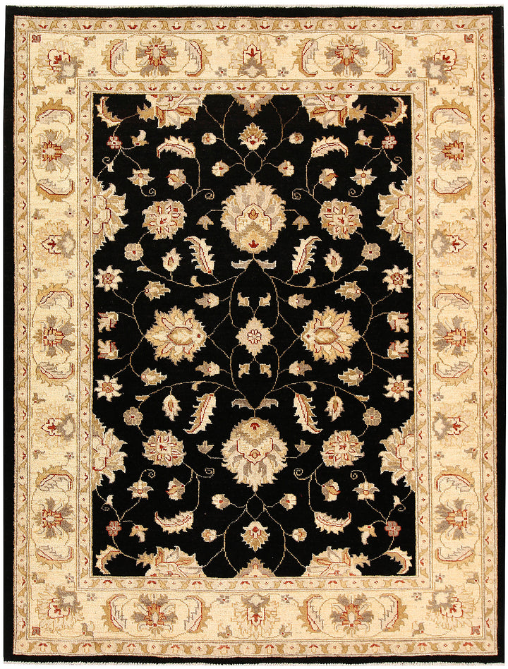 Black Oushak 5' x 6' 6 - No. 62850