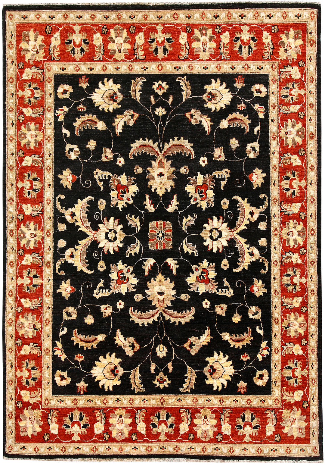 Black Oushak 4' 11 x 7' 1 - No. 62852 - ALRUG Rug Store