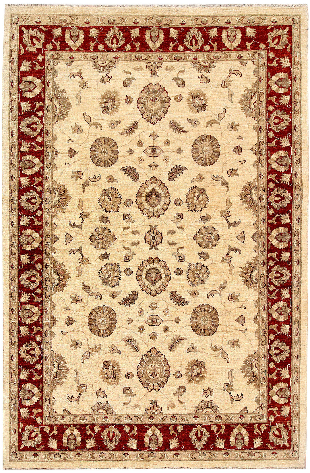 Bisque Oushak 6' 1 x 9' 2 - No. 62855 - ALRUG Rug Store