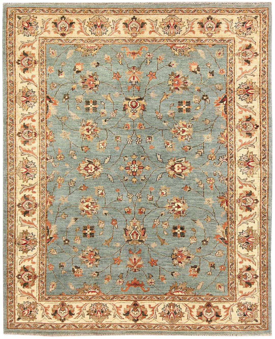 Teal Oushak 5' 1 x 6' 4 - No. 62857 - ALRUG Rug Store