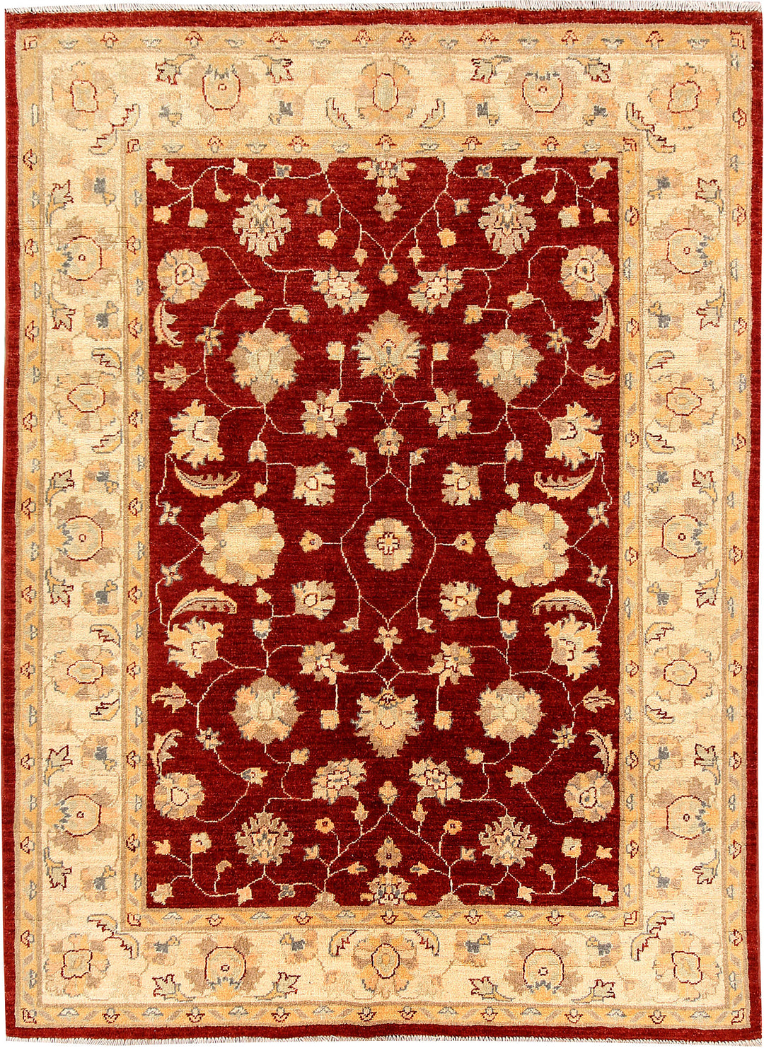 Firebrick Oushak 4' 10 x 6' 7 - No. 62858 - ALRUG Rug Store