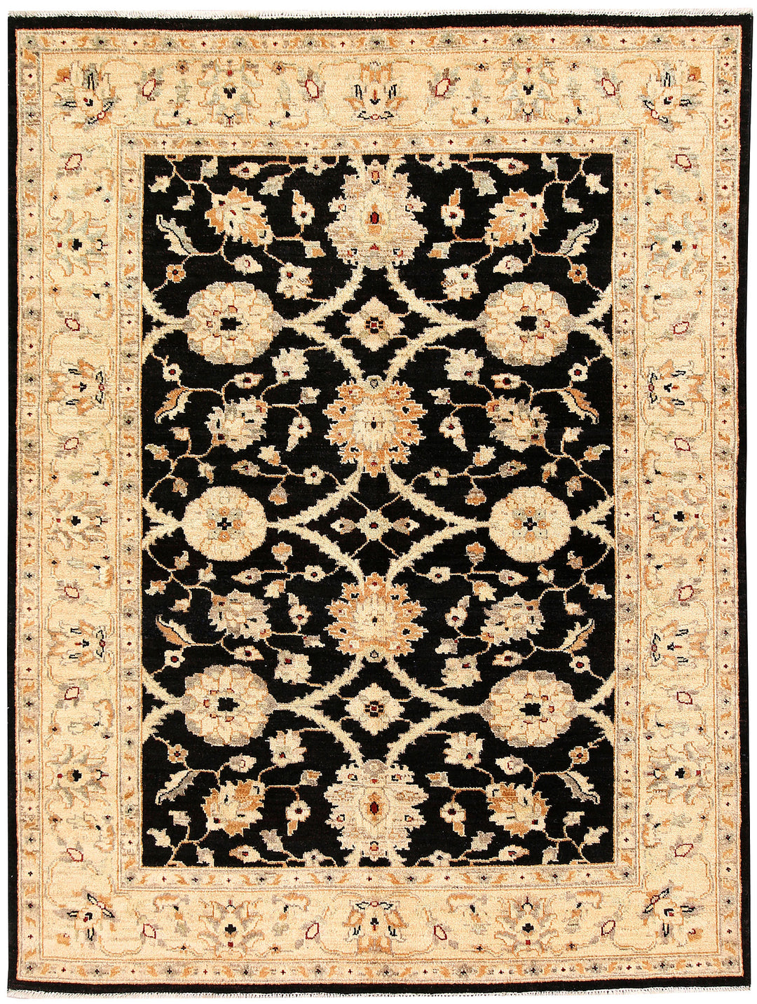 Black Oushak 5' 1 x 6' 6 - No. 62859 - ALRUG Rug Store