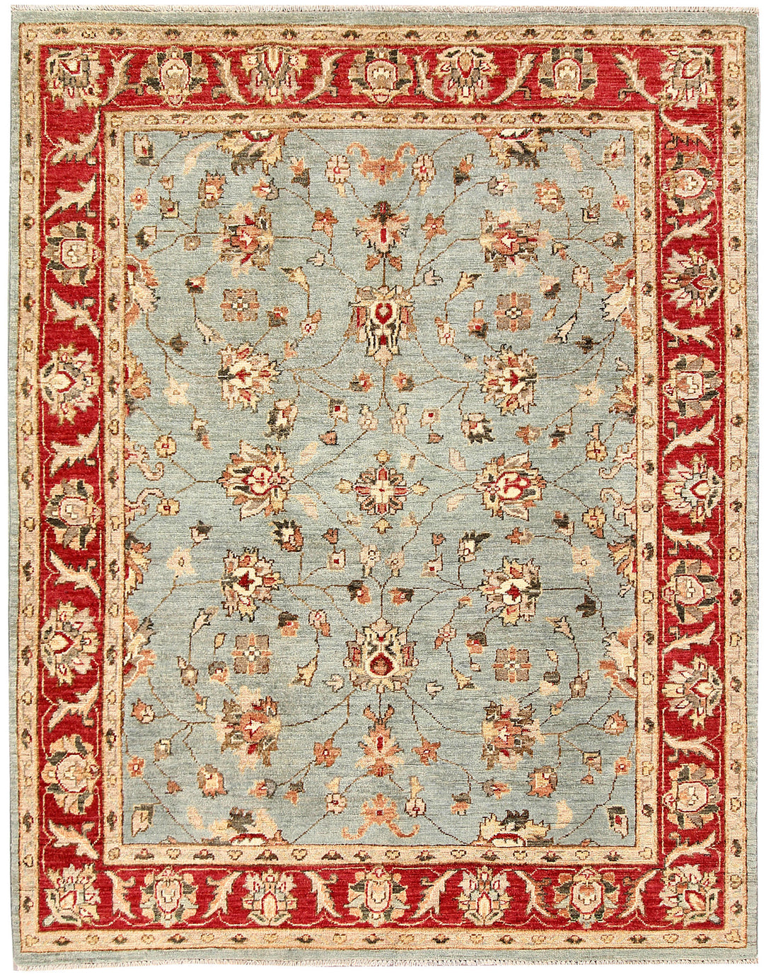 Light Slate Grey Oushak 5' x 6' 4 - No. 62861 - ALRUG Rug Store