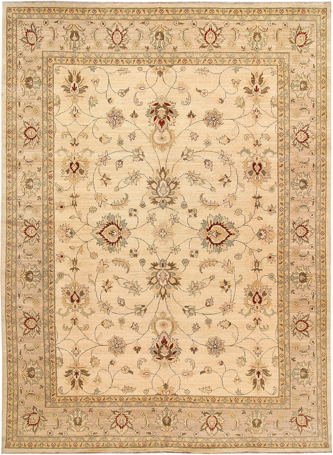 Bisque Oushak 8' 10 x 11' 11 - No. 62873 - ALRUG Rug Store