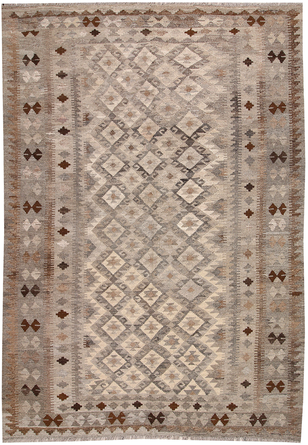Silver Kilim 5' 6 x 8' - No. 62944 - ALRUG Rug Store