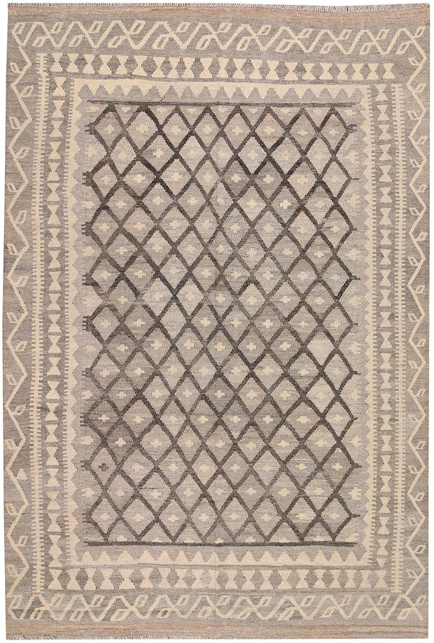 Silver Kilim 5' 9 x 8' 2 - No. 62946 - ALRUG Rug Store