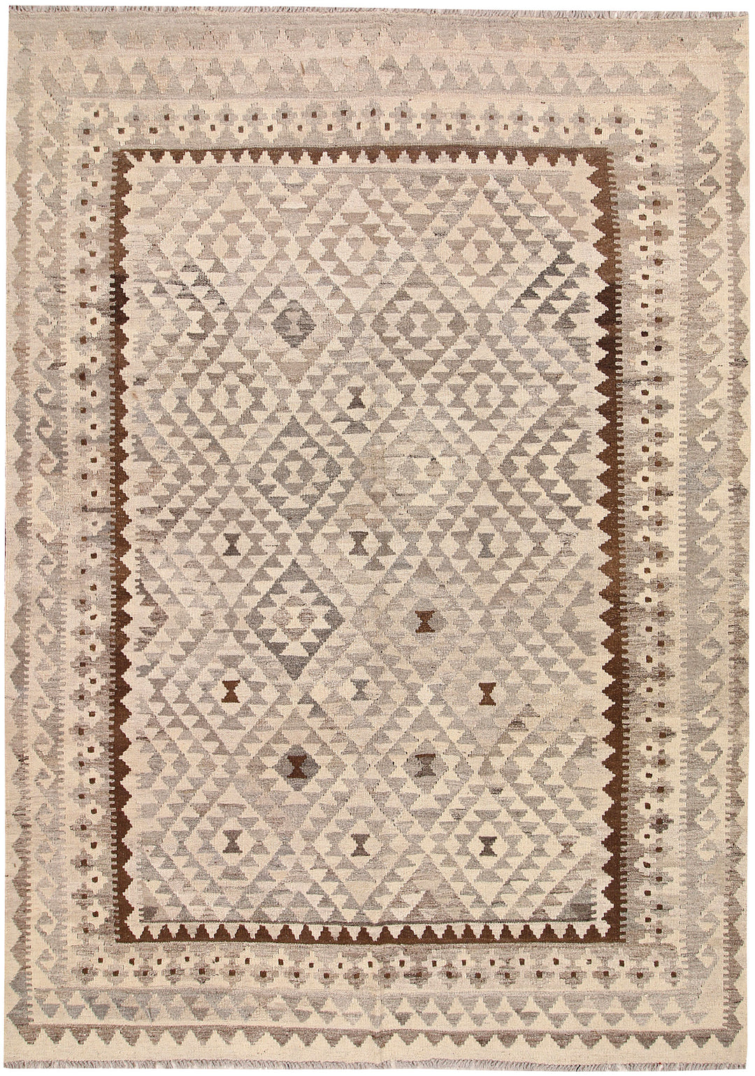 Silver Kilim 5' 11 x 8' 2 - No. 62948 - ALRUG Rug Store