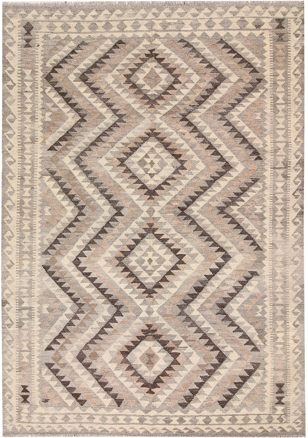 Silver Kilim 5' 9 x 8' 3 - No. 62956 - ALRUG Rug Store