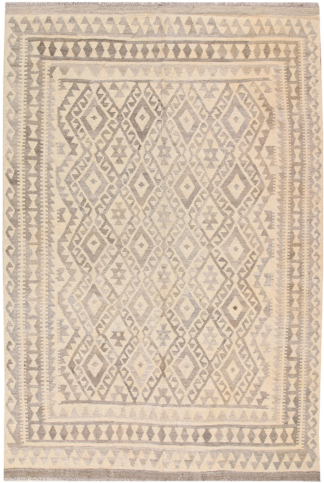 Silver Kilim 5' 9 x 8' 2 - No. 62959 - ALRUG Rug Store