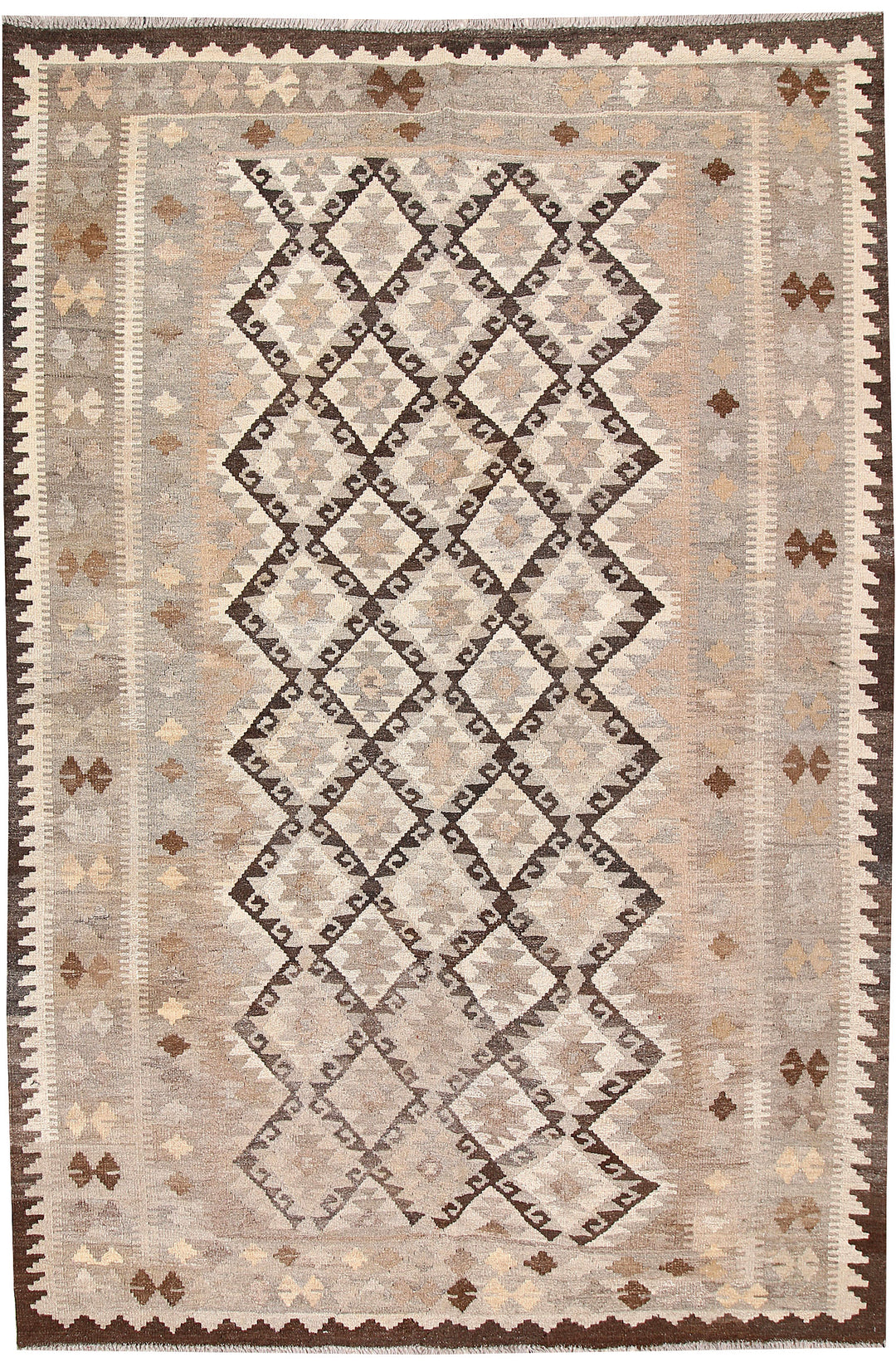 Silver Kilim 5' 5 x 8' 2 - No. 62960 - ALRUG Rug Store