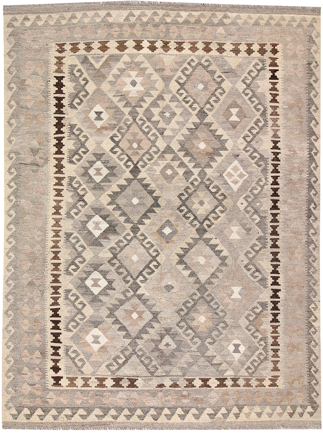 Silver Kilim 6' x 8' 2 - No. 62963 - ALRUG Rug Store