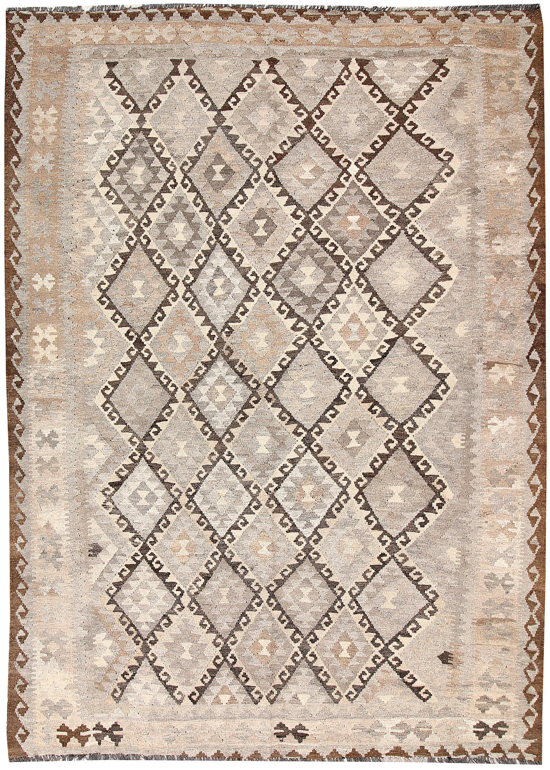 Silver Kilim 5' 7 x 7' 9 - No. 62969 - ALRUG Rug Store