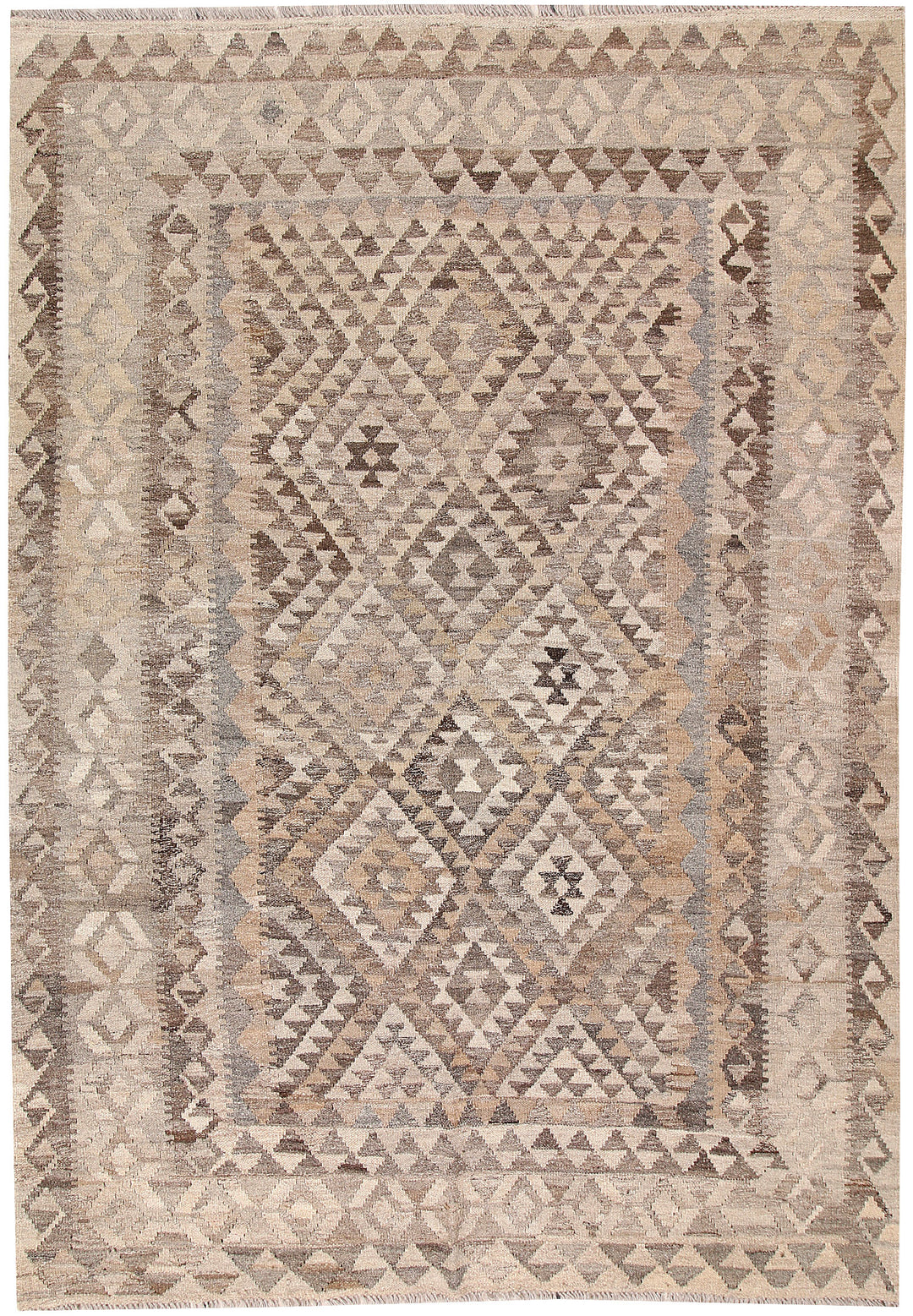 Silver Kilim 5' 8 x 8' 2 - No. 62971 - ALRUG Rug Store