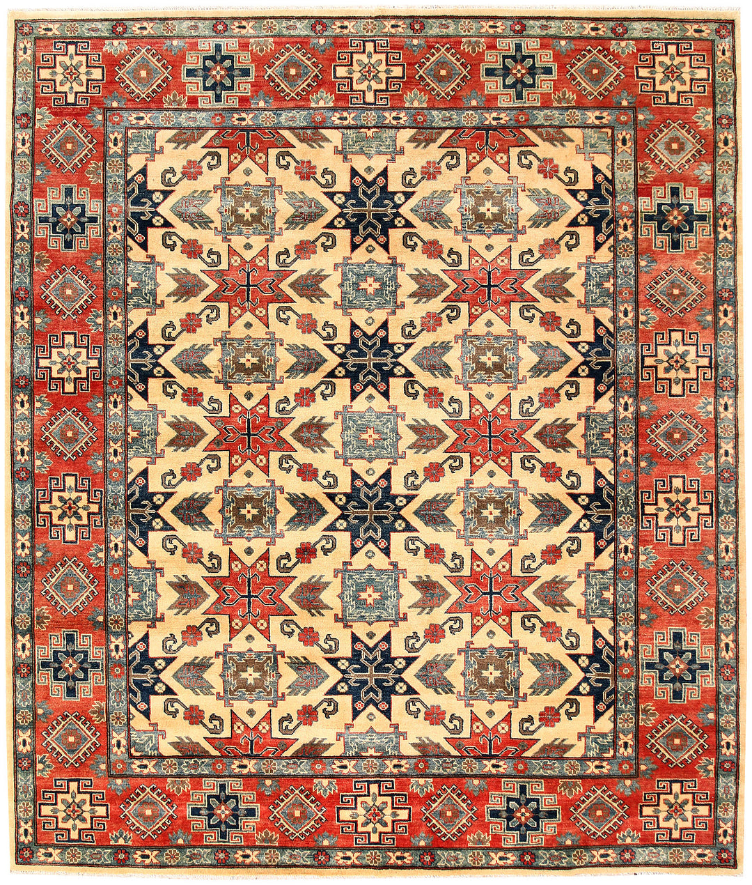 Firebrick Kazak 8' 2 x 9' 7 - No. 63049 - ALRUG Rug Store