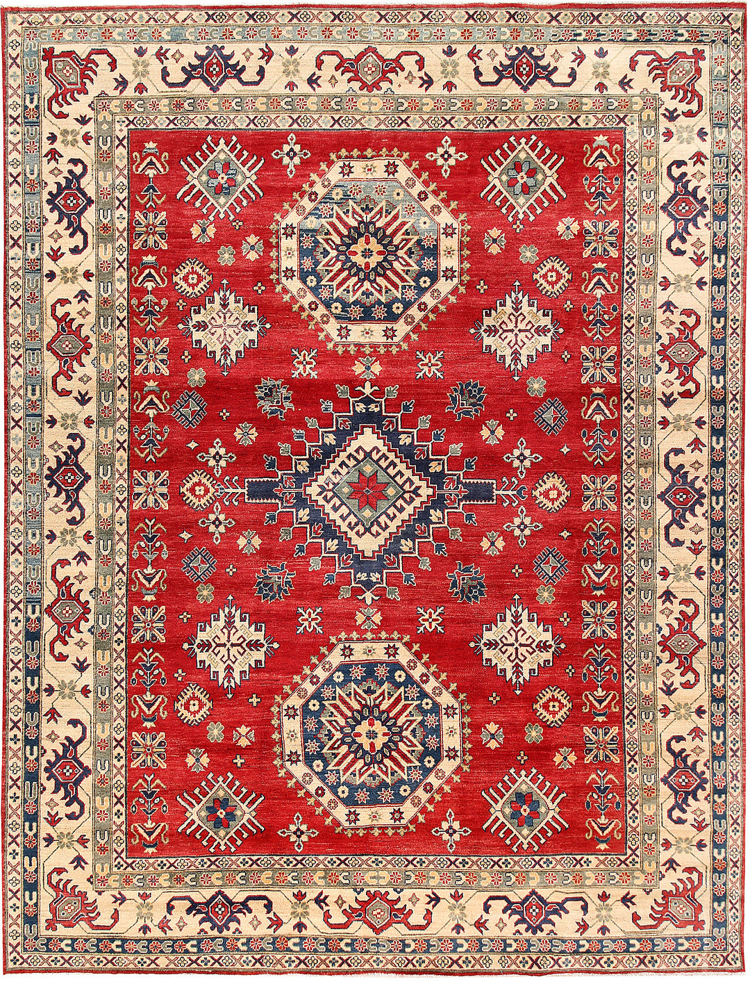Firebrick Kazak 8' 10 x 11' 7 - No. 63062 - ALRUG Rug Store