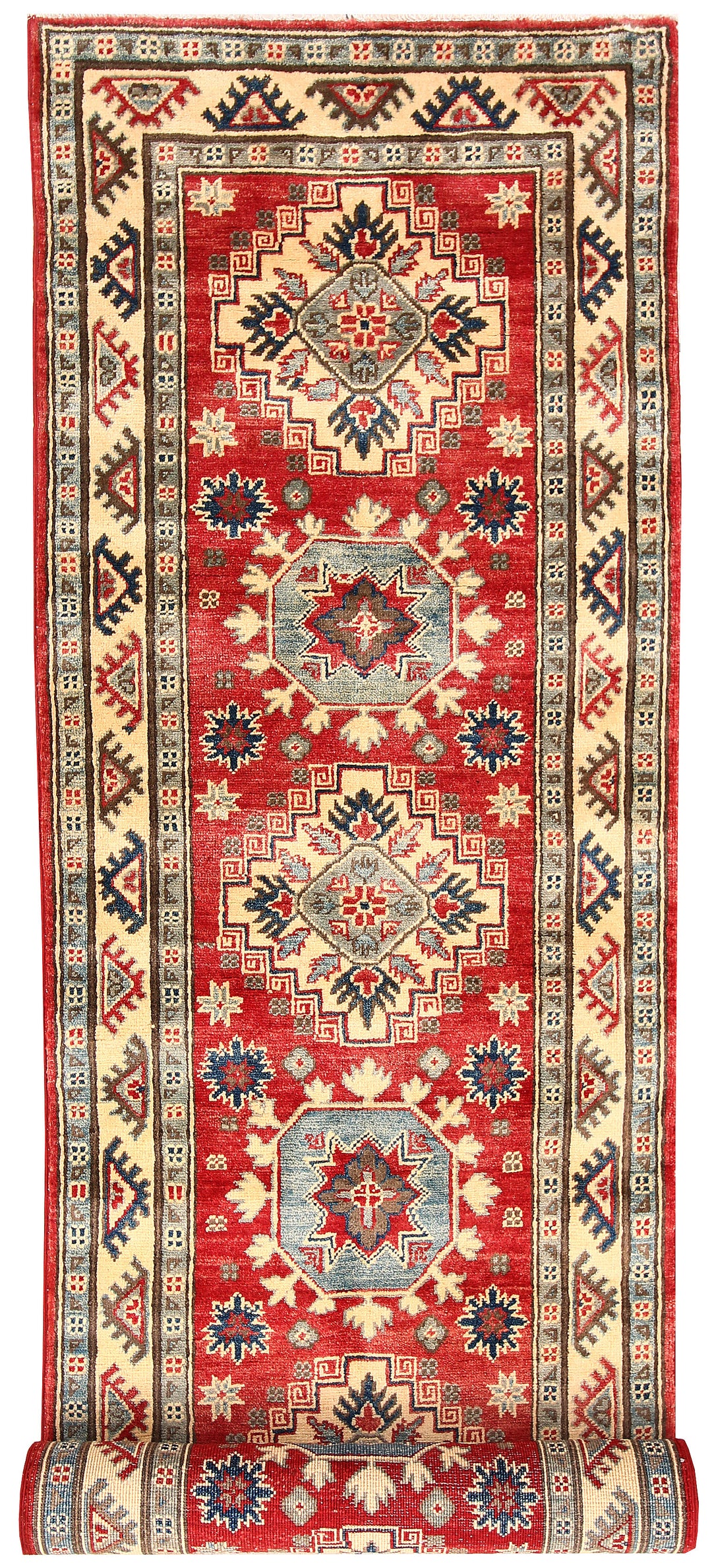 Firebrick Kazak 2' 9 x 9' 6 - No. 63074 - ALRUG Rug Store