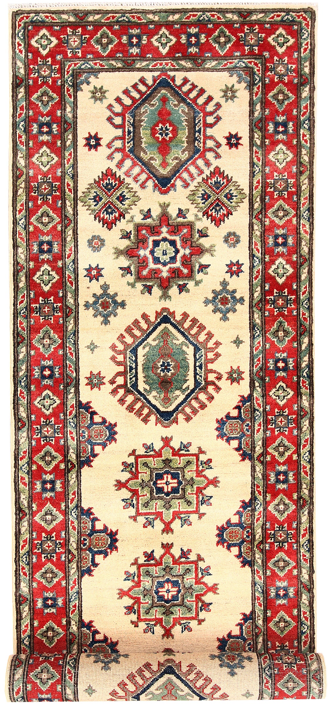 Firebrick Kazak 2' 9 x 9' 2 - No. 63075 - ALRUG Rug Store
