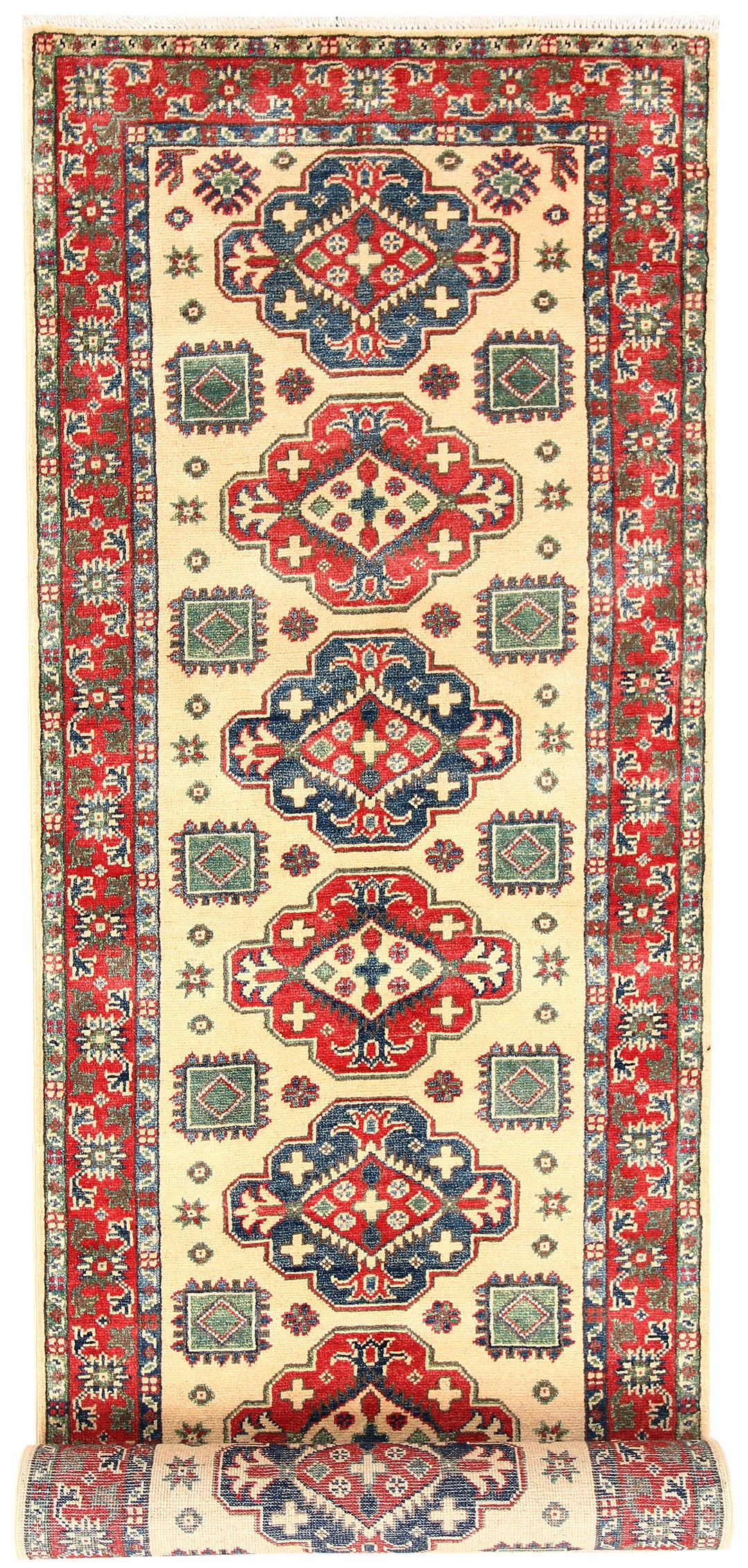Firebrick Kazak 2' 9 x 9' 8 - No. 63083 - ALRUG Rug Store