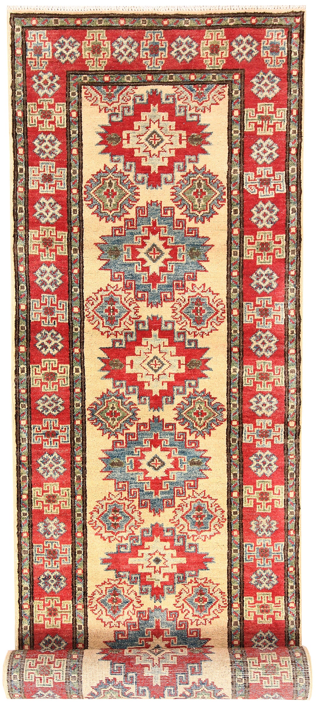 Firebrick Kazak 2' 8 x 10' 1 - No. 63086 - ALRUG Rug Store