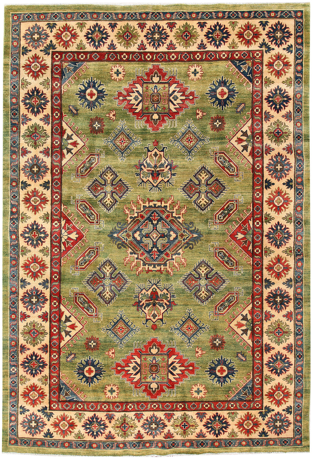 Firebrick Kazak 6' 8 x 9' 8 - No. 63088 - ALRUG Rug Store