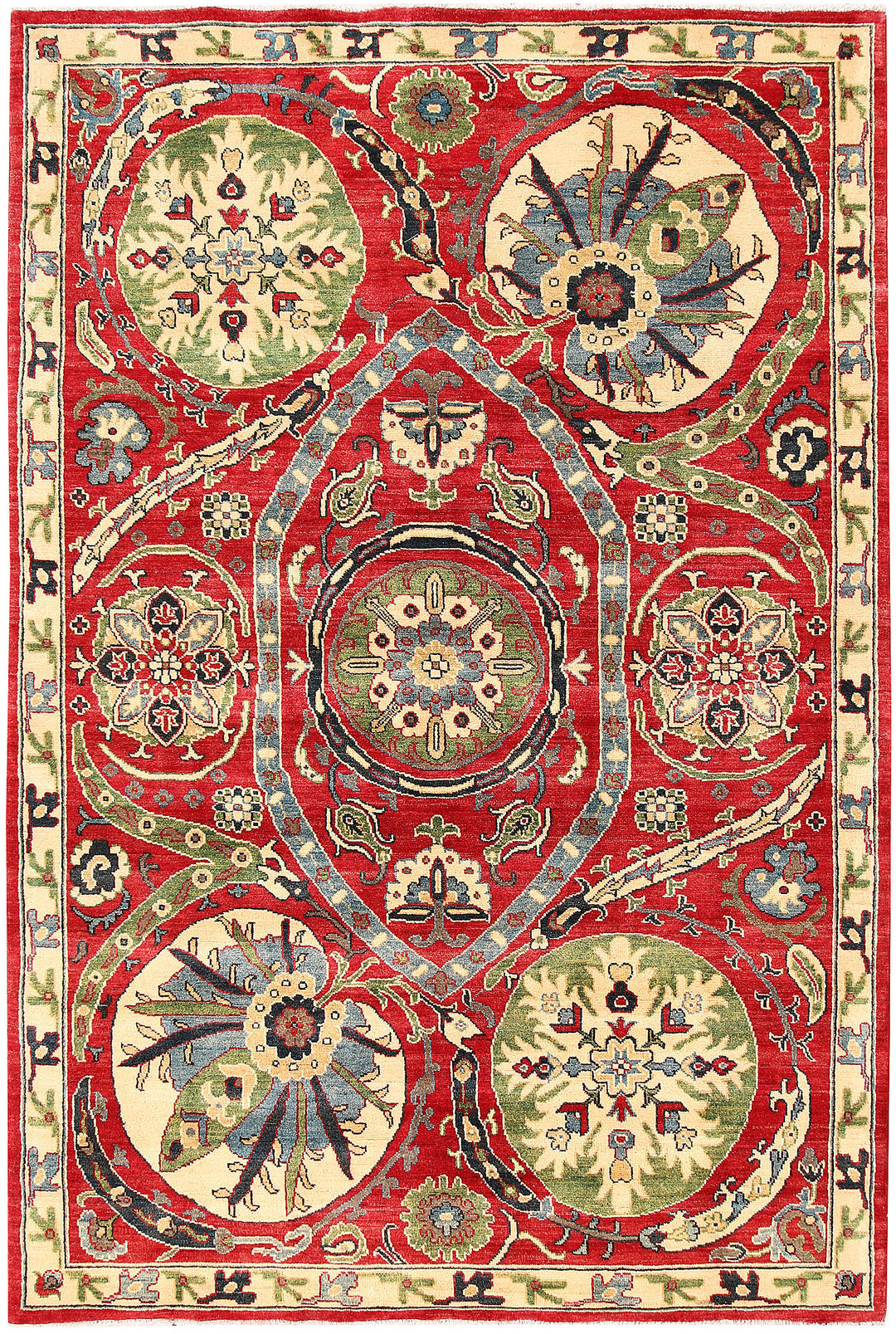 Firebrick Kazak 6' x 8' 10 - No. 63092 - ALRUG Rug Store